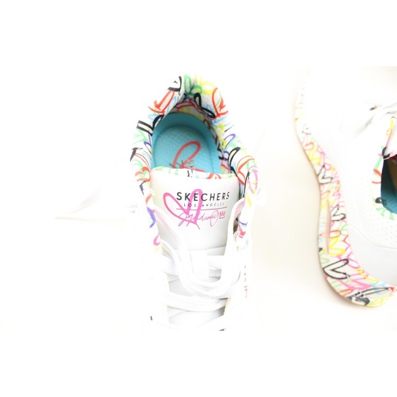 Skechers Street Uno Loving Love White/Multi Color Sneakers Shoes Womens SZ 10 US - Picture 7 of 8